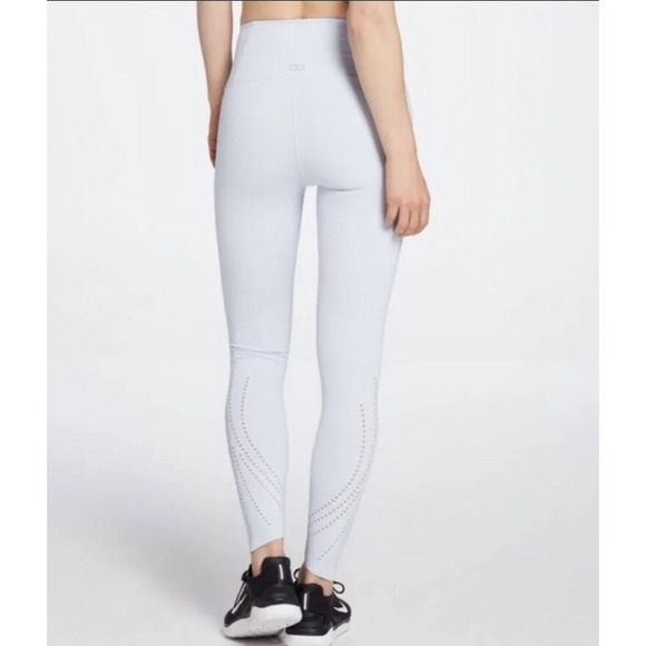 Calia By Carrie Underwood Power Sculpt Perforated 7/8 Halogen Blue Leggings XS - Picture 5 of 14